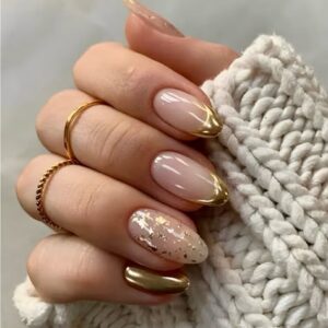 Champagne Gold Nails