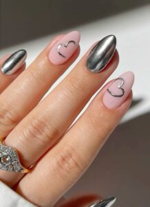 Black and Gold Nail Art