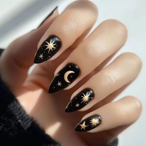 Starry Night Nails 