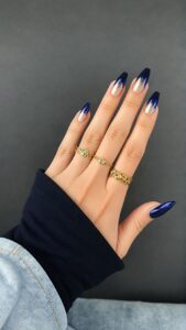 Metallic Stiletto Nails