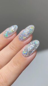 Ice Queen Glam Nails