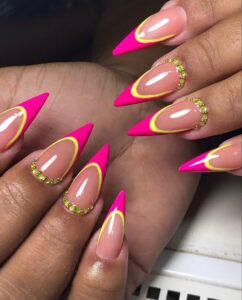 Neon Glow Nails