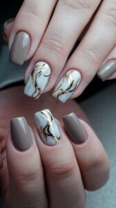 Arctic Marble Nails