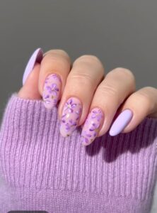 Floral Nail Celebrate Nature