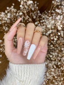 Frosted Tips Nails