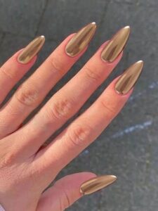 Champagne Gold Nails