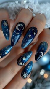 Starry Night Nails