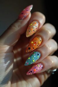 Confetti Party Nails