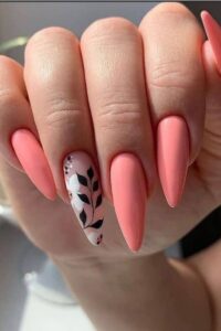 Coral Crush nail 