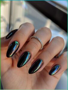 Holographic Shine Nails