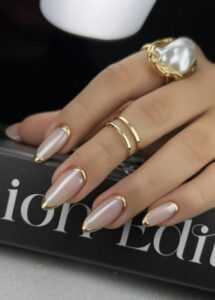 Nude & Gold Accents