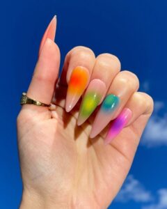 Ombre Festival Nails