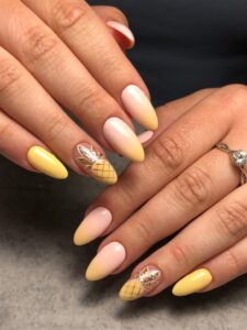 Pineapple Pop nails 