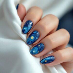 Starry Night Nails