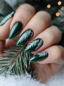 Deep Evergreen Nails