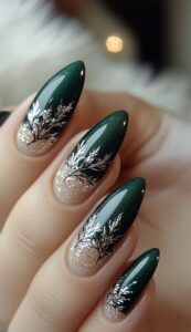 Deep Evergreen Nails