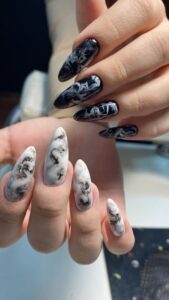 Arctic Marble Nails