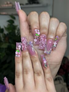 3D Nail Art with Gems