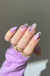 Floral Nail Celebrate Nature