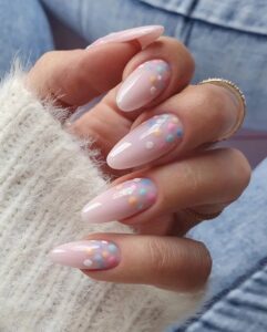 Pastel Drizzle Nails Soft & Elegant