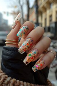 Festival Confetti Nail 